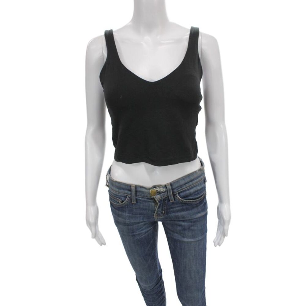 Lululemon Womens V Neck Pullover Sports Bra Black Size 8 Placeholder Title